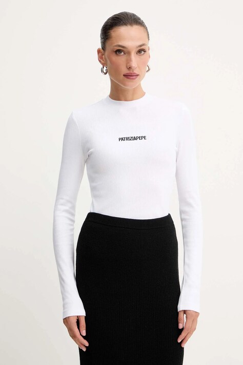 Patrizia Pepe longsleeve kolor biały 2M4512 J355