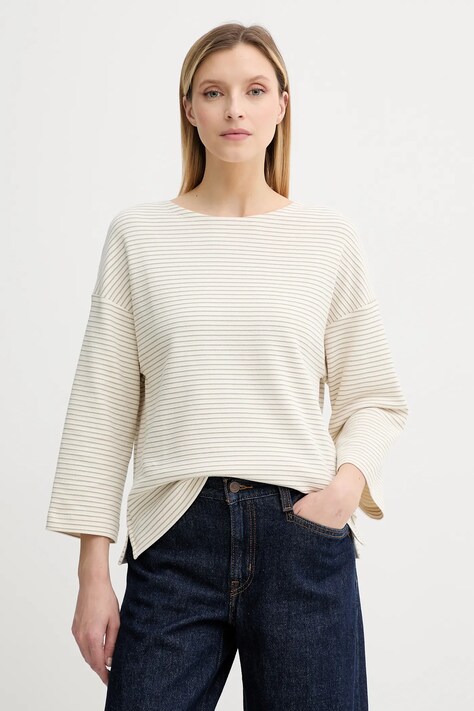 Marc O'Polo longsleeve kolor beżowy 506300352085