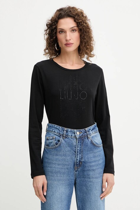 Liu Jo longsleeve kolor czarny TF5300.JS003