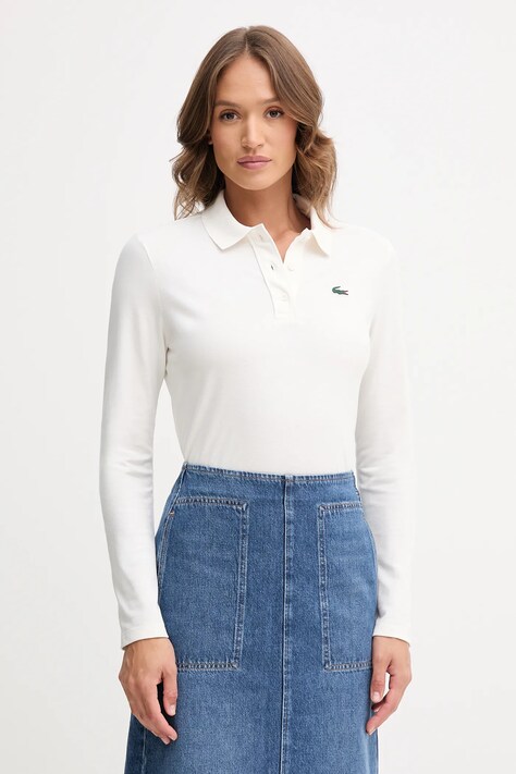 Lacoste longsleeve kolor beżowy PF4567