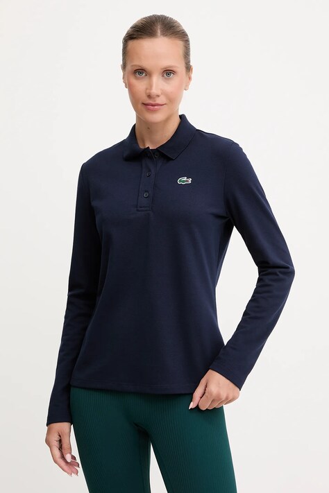 Блуза с дълги ръкави Lacoste в тъмносиньо PF4567