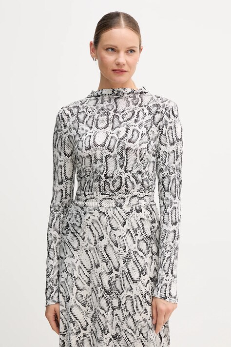 Tričko s dlhým rukávom Marc Aurel čierna farba, 7730-7000-73903