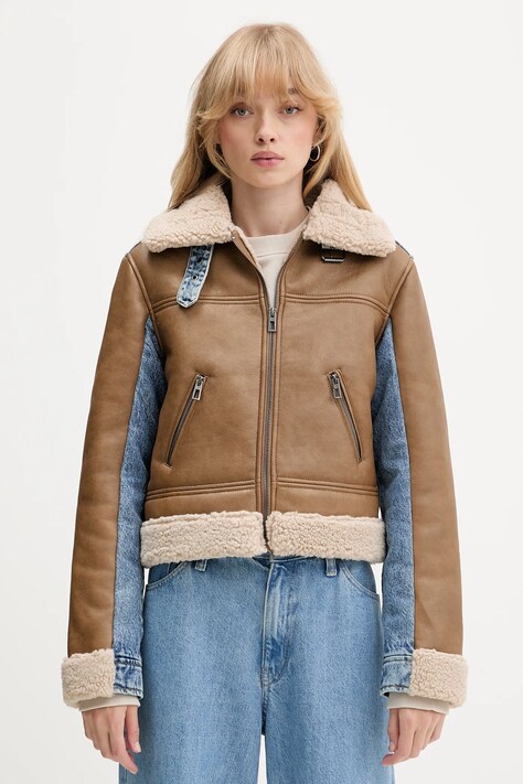 Hollister Co. sweter damski kolor beżowy lekki KI350-5134