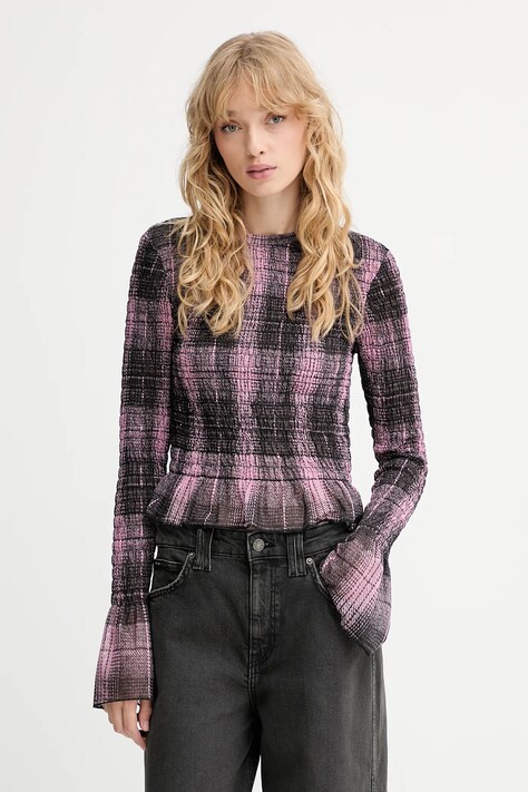 Guess Originals camicia a maniche lunghe colore nero W5BP35 KBBF2