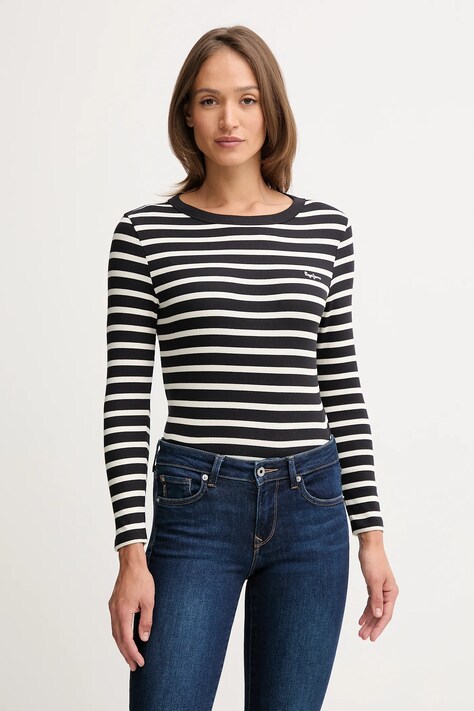 Pepe Jeans longsleeve kolor czarny PL5000037