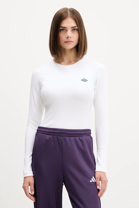 Dickies longsleeve kolor biały DK0A87QA