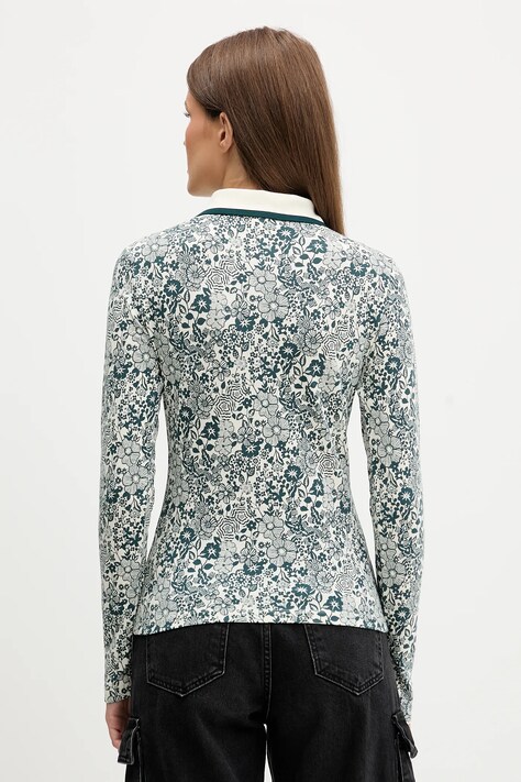adidas Originals longsleeve Liberty kolor zielony JW5273