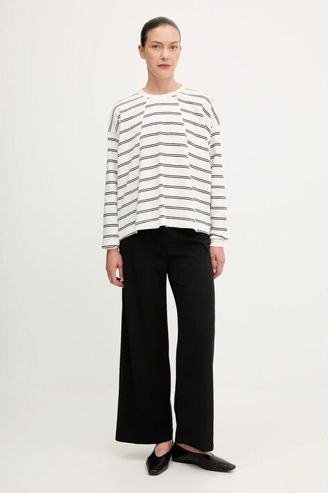 Бавовняна футболка G-Star A line stripe oversized — фото 2