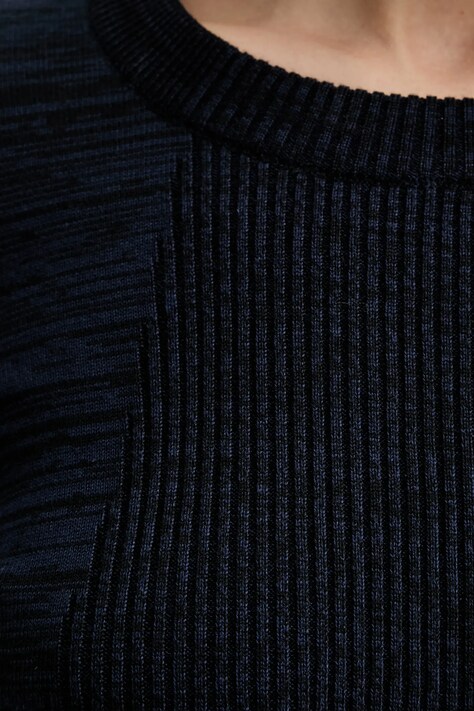 Светр G-Star 0 3D biker knit slim — AW25-BUD08M, темно-синій — фото 5