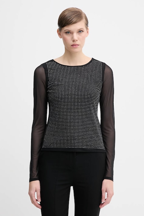 Dkny camicia a maniche lunghe colore nero DJ5T1581