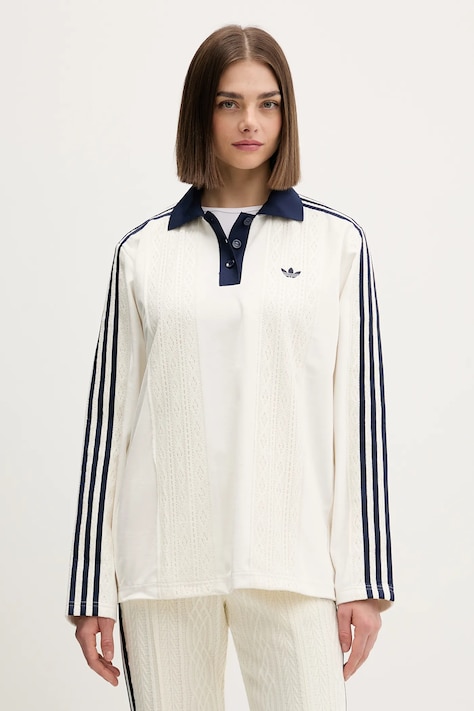 adidas Originals longsleeve kolor kremowy KR7651