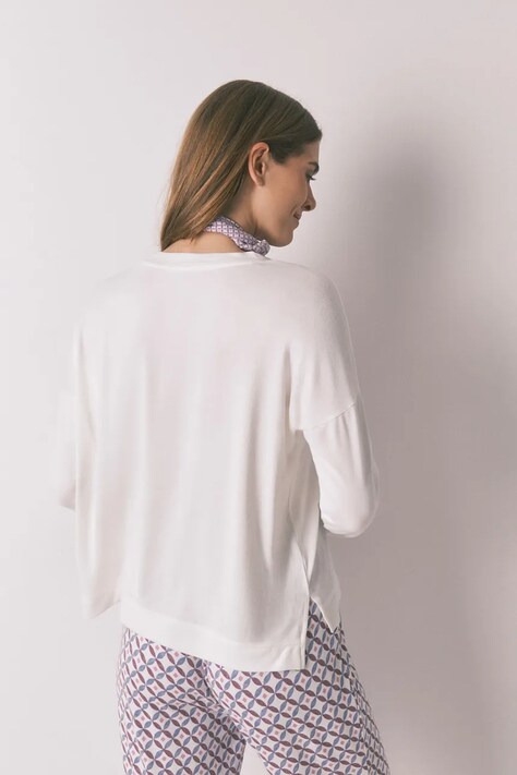 Лонгслів women'secret — AW25-BUD0A7, білий — фото 3