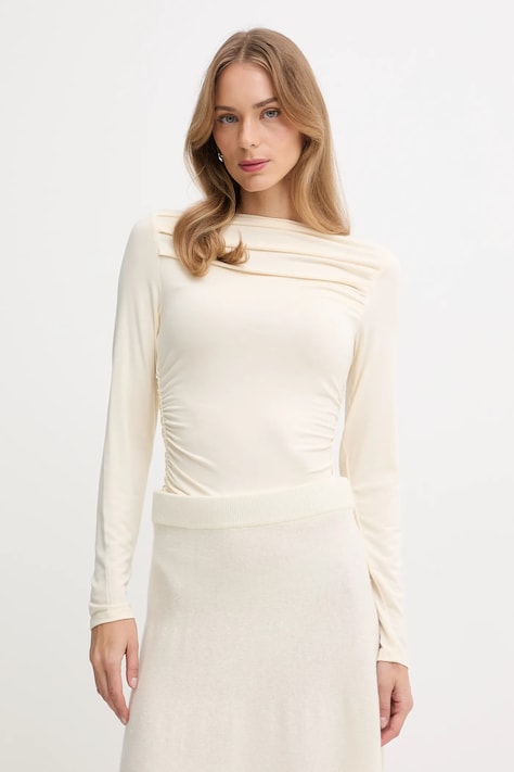 Лонгслів United Colors of Benetton колір бежевий 37UKD10BA
