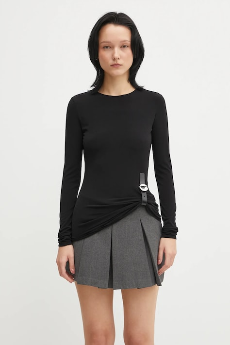 Μακρυμάνικο Coperni Suspended χρώμα: μαύρο, COPT101F5022