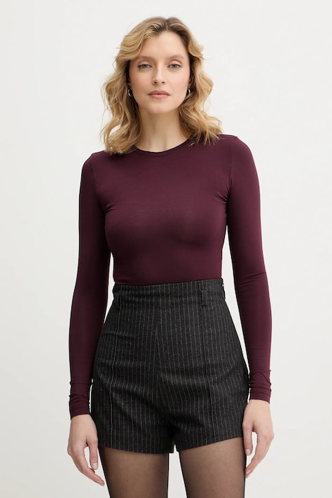 La Mania longsleeve MALENE kolor bordowy MALENE