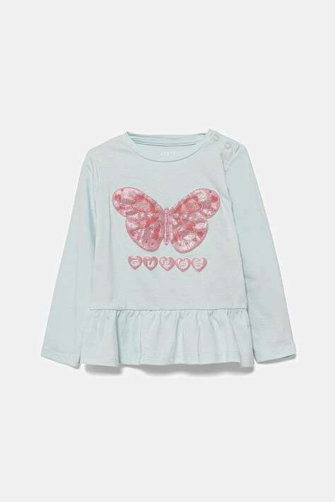 Guess longsleeve din bumbac pentru bebeluși A5YI01 K6YW4