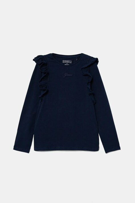 Guess longsleeve dziecięcy kolor granatowy J5YI28 K6YW4