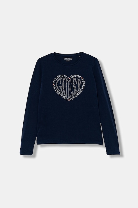 Guess longsleeve culoarea bleumarin, J5YI38 K6YW4