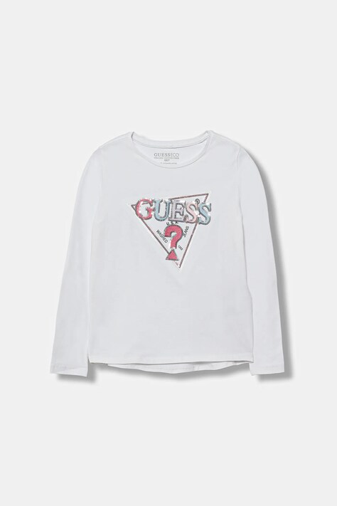 Детский лонгслив Guess цвет белый K5YI10 K6YW4