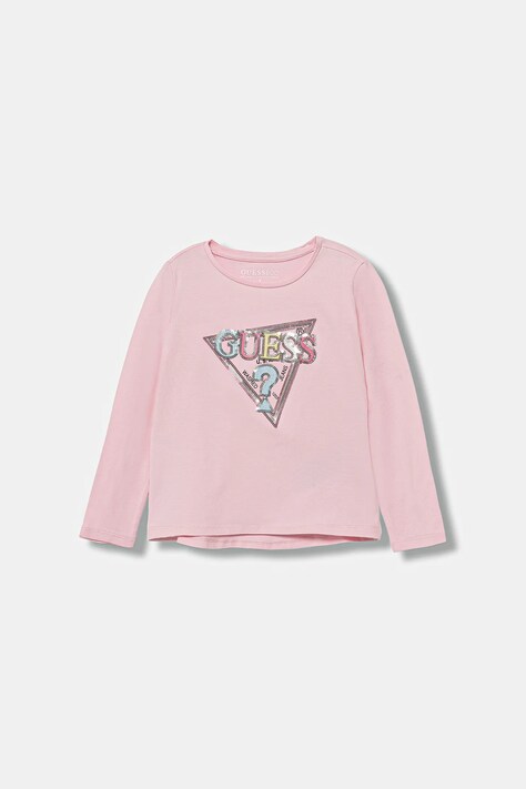 Παιδικό μακρυμάνικο Guess χρώμα: ροζ, K5YI10 K6YW4