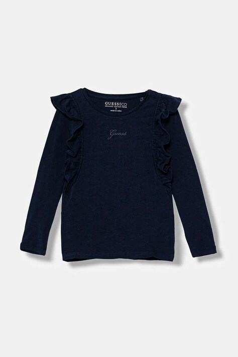 Guess longsleeve dziecięcy kolor granatowy K5YI25 K6YW4