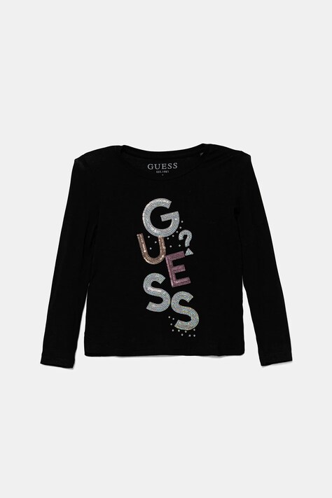 Guess longsleeve dziecięcy kolor czarny K5YI26 KAPO0