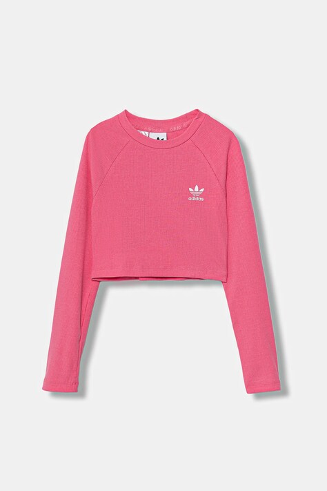 adidas Originals longsleeve copii culoarea roz, JW2598