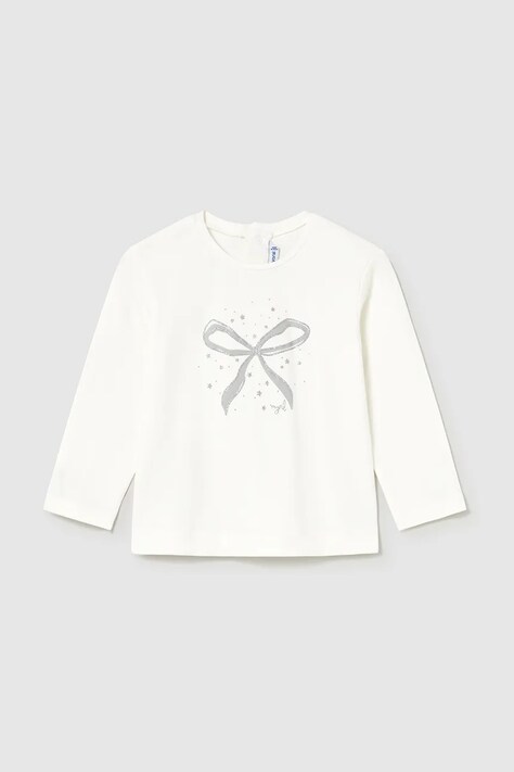 Mayoral longsleeve dziecięcy kolor biały 116