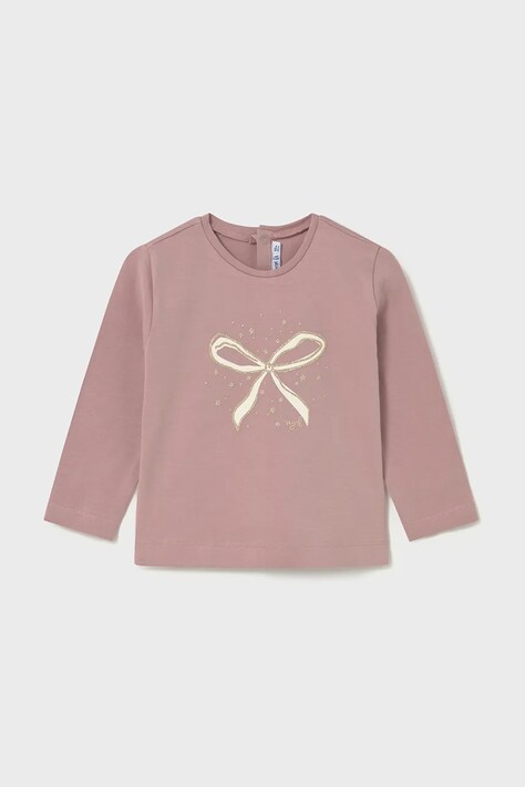 Mayoral longsleeve dziecięcy kolor różowy 116