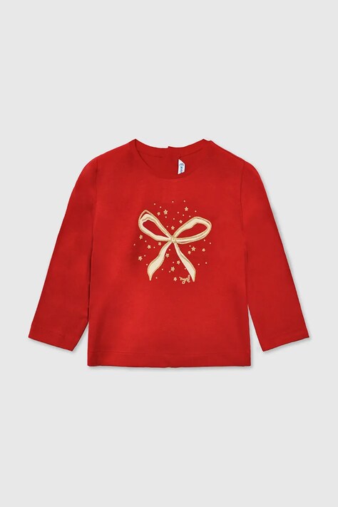 Mayoral longsleeve dziecięcy kolor czerwony 116