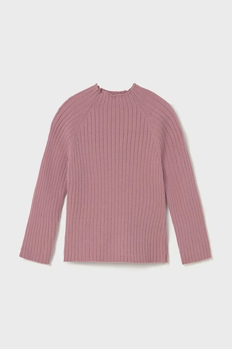 Mayoral longsleeve niemowlęcy kolor różowy z półgolfem 2074