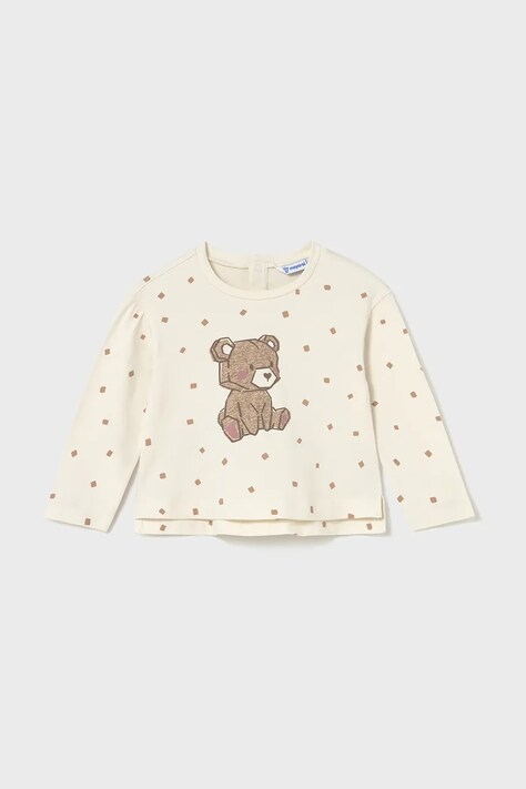 Mayoral longsleeve kolor beżowy 2077