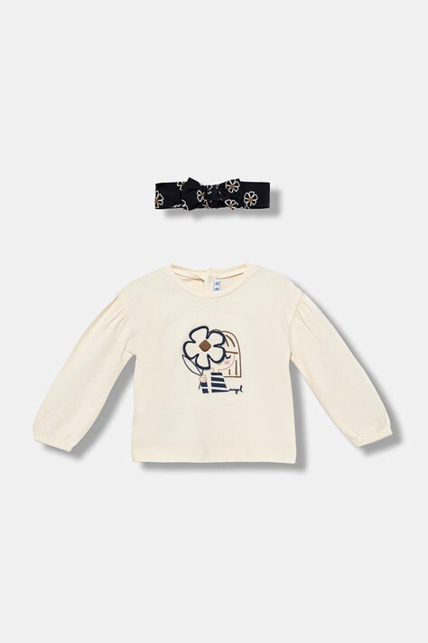 Mayoral longsleeve bawełniany kolor niebieski 2078