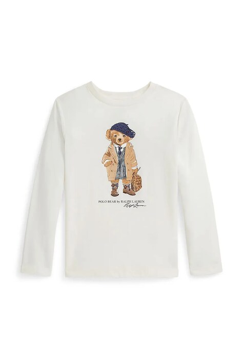 Majica dugih rukava Polo Ralph Lauren boja: bijela, 312979034001