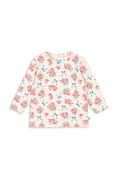 Konges Sløjd longsleeve niemowlęcy BASIC BLOUSE GOTS kolor beżowy KS103701