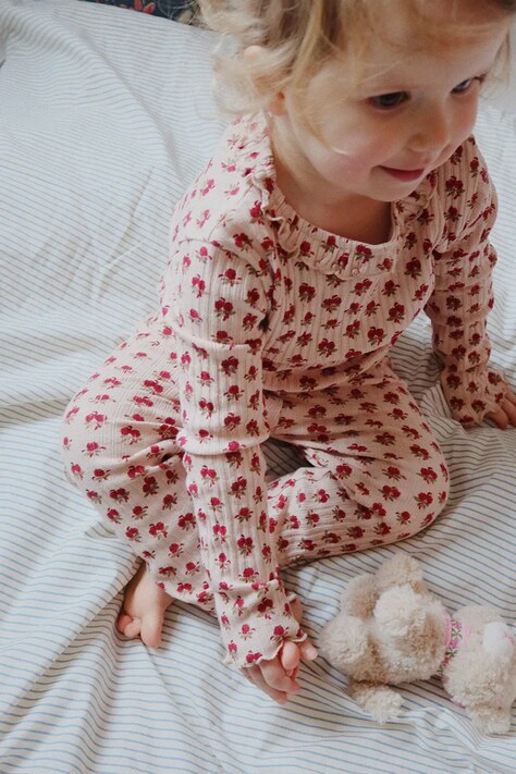 Konges Sløjd longsleeve dziecięcy NIA BLOUSE GOTS kolor pomarańczowy KS103940