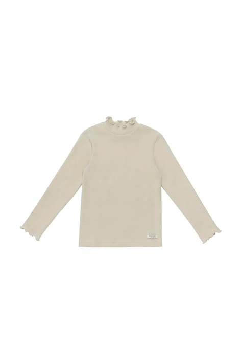 Donsje longsleeve copii Wonsy Shirt culoarea bej, cu turtleneck, 4089800