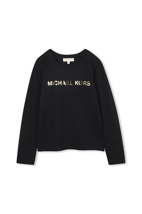 Παιδικό μακρυμάνικο Michael Kors χρώμα: μαύρο, R30488