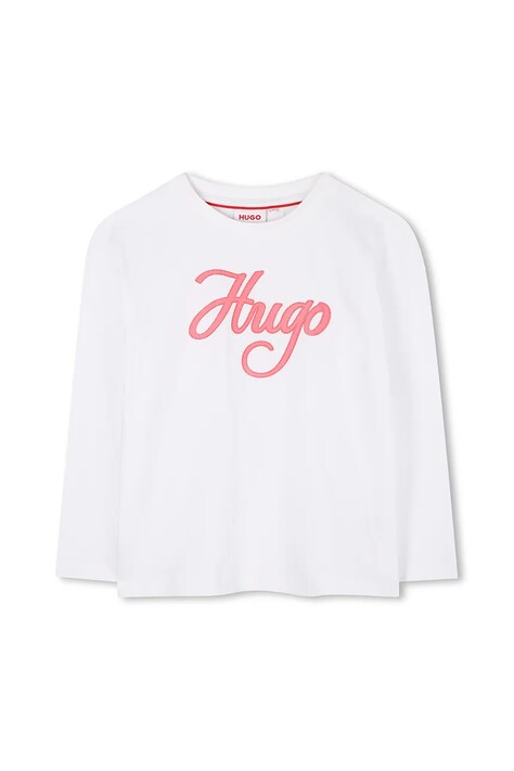 HUGO longsleeve bebeluși culoarea alb, G00492