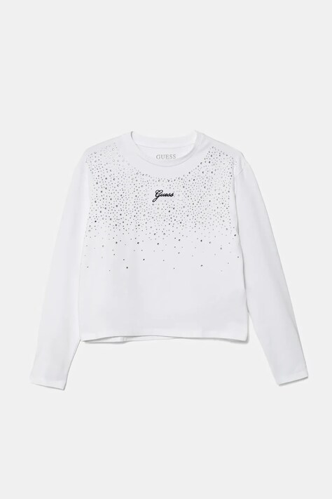 Guess longsleeve dziecięcy kolor biały J5BI06 J1314