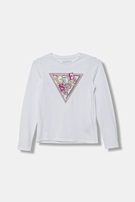 Дитячий лонгслів Guess колір білий J5BI13 J1314