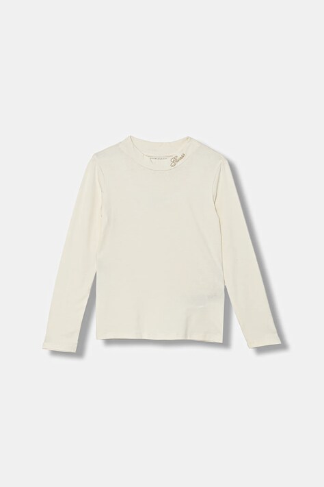 Guess longsleeve dziecięcy kolor beżowy J5BI14 J1314