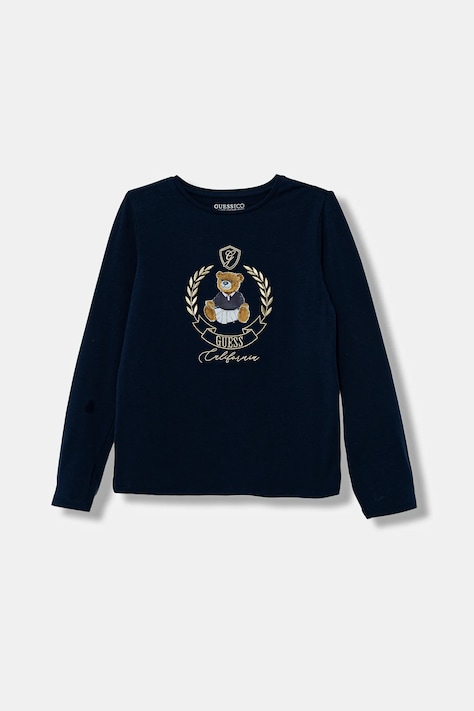 Guess longsleeve copii culoarea bleumarin, J5BI26 J1314