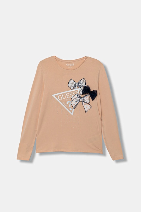 Guess longsleeve dziecięcy kolor pomarańczowy J5BI28 J1314