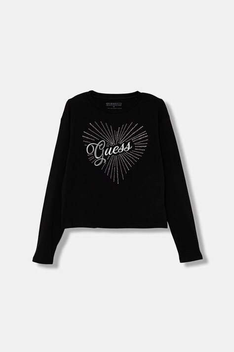 Дитячий лонгслів Guess колір чорний J5BI35 J1314