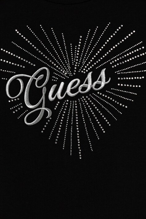 Детска блуза с дълги ръкави Guess в черно J5BI35 J1314