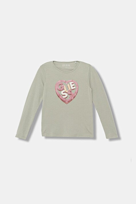 Guess longsleeve copii culoarea verde, K5BI12 J1314