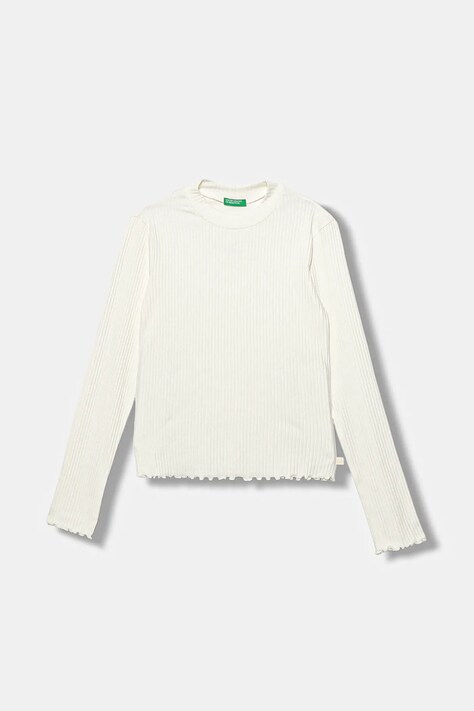 Детский лонгслив United Colors of Benetton цвет белый 3F1AC203O