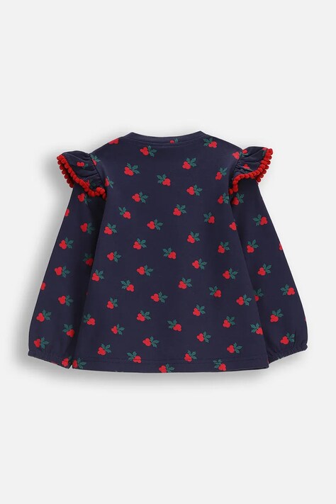 Coccodrillo longsleeve niemowlęcy kolor granatowy ELEGANT BABY GIRL