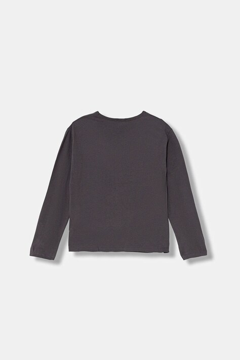 United Colors of Benetton longsleeve bawełniany dziecięcy kolor szary 3ATNC10RG